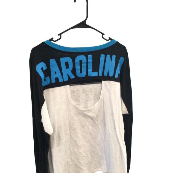 NFL Team Apparel Womens Long Sleeve Shirt Size Large Open Back Carolina Panthers - Picture 7 of 10
